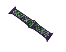 Ремешок Watch Series 38mm/40mm/41mm силиконовый Nike band фиолетовый/зеленый  #15