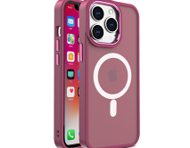 Чехол iPhone 14 Matte Case MagSafe (бордовый)
