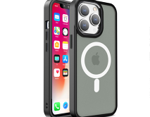 Чехол iPhone 14 Plus/15 Plus Matte Case MagSafe (черный)