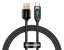 Кабель Baseus Display Fast Charging Type-C - USB 66W черный, 1м (CASX020001)