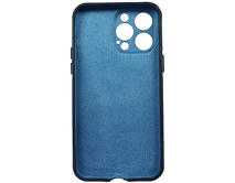 Чехол iPhone 14 Pro Max Leather Magnetic, темно-синий 