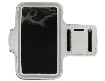 Чехол на плечо для телефона, с прозрачной вставкой, 6-6.5'' (серебро) 