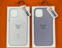 Чехол iPhone 14 Clear Case MagSafe hi-copy (фиолетовый)