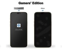 Защитное стекло iPhone 13 mini ANANK Anti-fingerprint (для игр, не отставляет отпечатков пальцев) матовое черное 