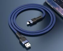 Кабель Hoco U110 Lightning - USB синий, 1,2м