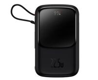 Внешний аккумулятор Power Bank 10000 mAh Baseus Q pow Pro Digital Display3A черный (With Type-C Cable) (PPQD060101)