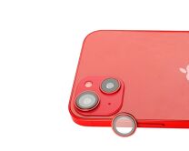 Защитная накладка ANANK на камеру iPhone 14/14 Plus красная (комплект 2шт)