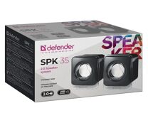Акустическая 2.0 сист Defender SPK 35, черный, 5Вт,питание от USB, 65635