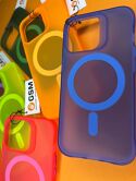 Чехол iPhone 14 Pro Max NEON MagSafe (фиолетовый)